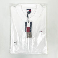 Tommy Jeans DM0DM15370-YBR Slim Fit Polo Shirt, Size XL, Mens, White