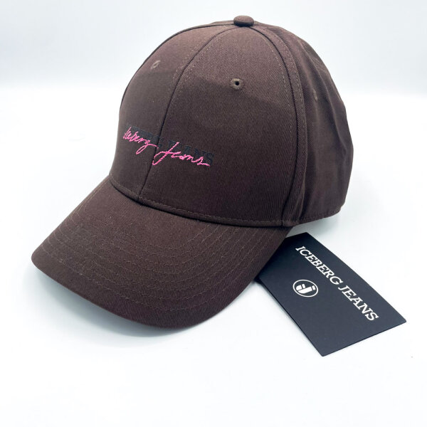 Iceberg Jeans Logo Cap, 8K CAPPELLO, Cap, Size S, Mens, Brown, 464