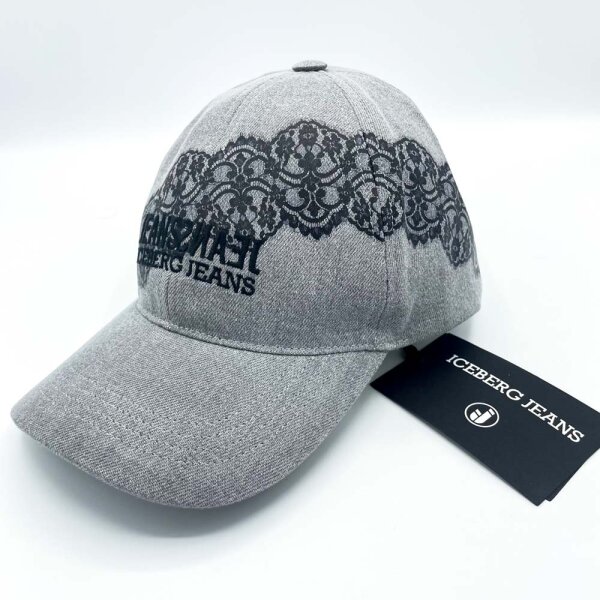 Iceberg Jeans Logo Cap, Size S, Mens, Grey, 8K CAPPELLO, 465