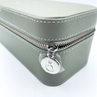 Pandora Kleine Schmuckbox,Textil, Grau, 20 x 8.5 x 10.1 cm, A012