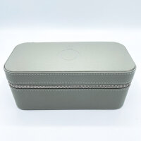 Pandora Kleine Schmuckbox,Textil, Grau, 20 x 8.5 x 10.1 cm, A012