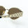 GUCCI GG1853S 003 Sonnenbrille, Glas 55 mm, Steg 19 mm, Bügel 145 mm, Damen, Gold/Braun