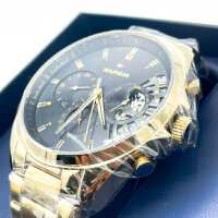 Tommy Hilfiger Baker 1710447 Herrenuhr, 44 mm, Gold/Schwarz