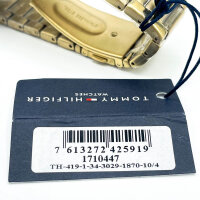 Tommy Hilfiger Baker 1710447 Herrenuhr, 44 mm, Gold/Schwarz