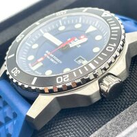 Swiss Military by Chrono SMS34102.04 Solar-Sportuhr, 43 mm, Herren, Blau/Silber