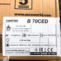 Master B 70 CED Direktes Öl-Heizgerät Heizleistung 20 kW Niederdruck 4010819