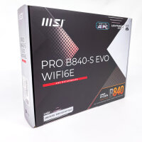 MSI Pro B840-S EVO WIFI6E, AMD, Sockel AM5, DDR5-SDRAM, 256 GB, 911-7E93-001