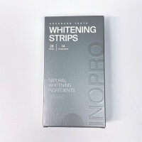 InoPro teeth whitening strips, 14 applications, 28 strips, peroxide-free, for sensitive teeth