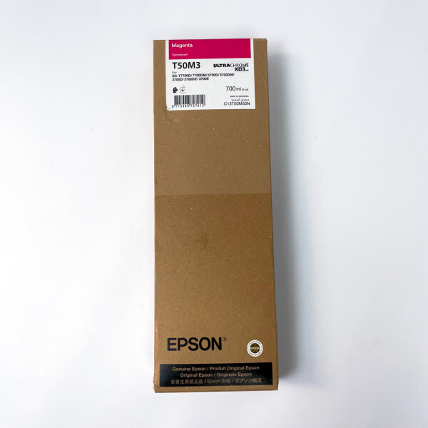 Epson T50M3 Tintenpatrone, Magenta, 700 ml, SC-T7700D/DM, SC-T5700D/DM, SC-T3700D/DE/E, C13T50M30N