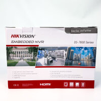 Hikvision DS-7604NI-Q1/4P, Network Video Recorder, 4K, 4-Channel PoE, H.265, HDMI/VGA, Gigabit LAN