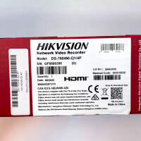 Hikvision DS-7604NI-Q1/4P, Network Video Recorder, 4K, 4-Channel PoE, H.265, HDMI/VGA, Gigabit LAN