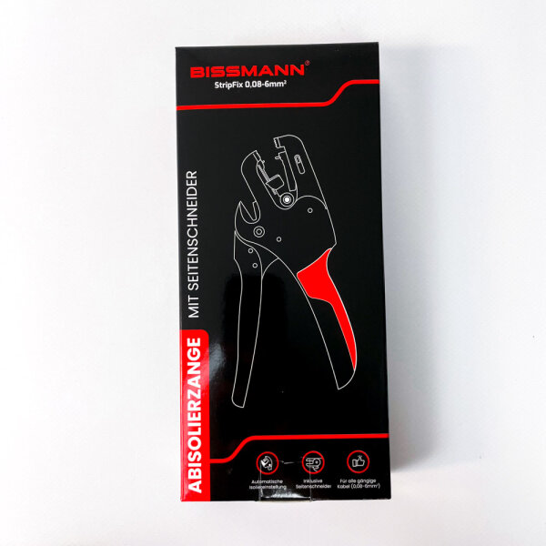 Bissmann StripFix 0.08–6 mm Automatic Wire Stripper Side Cutter Cable Stripper