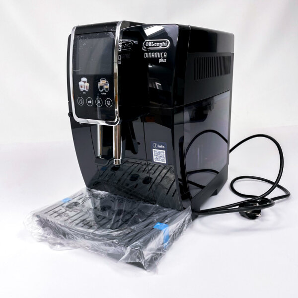 DeLonghi Dinamica Plus, ECAM382.70.B, fully automatic coffee machine, 18 drinks, 1450 W, black