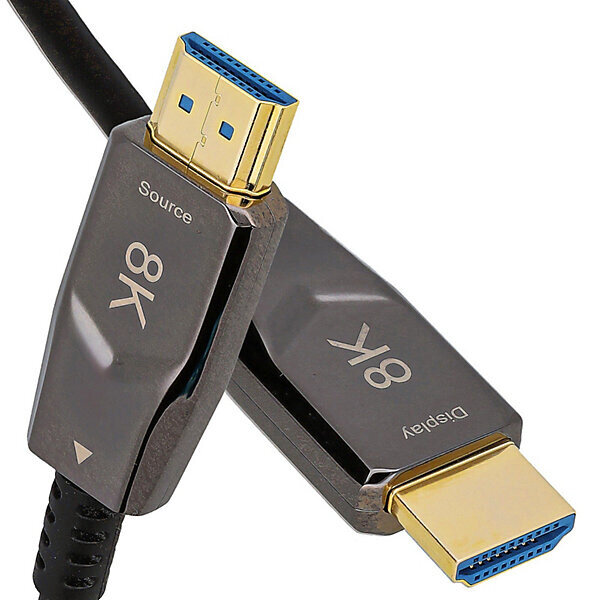 Kenable HDMI 2.1 AOC Aktivkabel, 10 m, 8K 60 Hz, 4K 120 Hz, HDR, 48 Gbit/s, Slim, A8K-011753