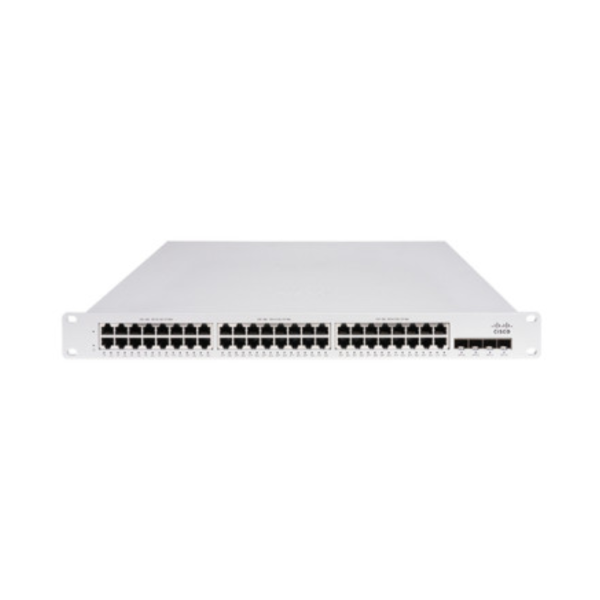 Cisco MS150-48FP-4X Netzwerk-Switch, verwaltet, L2/L3, Gigabit-Ethernet (10/100/1000), Power over Ethernet (PoE), 1 HE, Grau