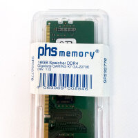 PHS-memory SP232776 RAM DDR4 UDIMM ECC 2133 MHz Gigabyte...