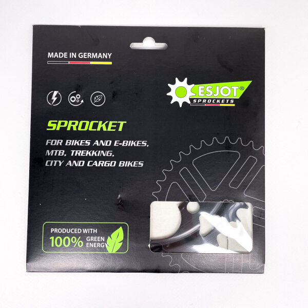 Esjot 191711642 Chainring Bosch Gen 1, Gen 3 + Gen 4, 42 teeth, Black, Bolt circle diameter 104 mm