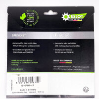 Esjot 191711642 Chainring Bosch Gen 1, Gen 3 + Gen 4, 42 teeth, Black, Bolt circle diameter 104 mm