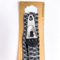 WIDEK bicycle bag luggage strap BIBIA Trio flat stainless steel eyelets black grey 151062