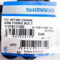 10x Shimano FC-MT300, crank arm mounting bolts, Y1F811100