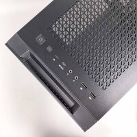 VOLCANO EXPANSE T APEX ARGB PC Case, Black, Midi Tower, ATX, Mesh Front, Tempered Glass Side Panel, 4x ARGB Fans