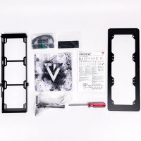 VOLCANO EXPANSE T APEX ARGB PC Case, Black, Midi Tower, ATX, Mesh Front, Tempered Glass Side Panel, 4x ARGB Fans