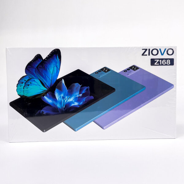 ZIOVO Android 15 Tablet, 10 inch, 30 GB RAM/128 GB storage, 5G Wi-Fi, Octa-Core 2.0 GHz, 8000 mAh, keyboard & mouse, black, model Z168
