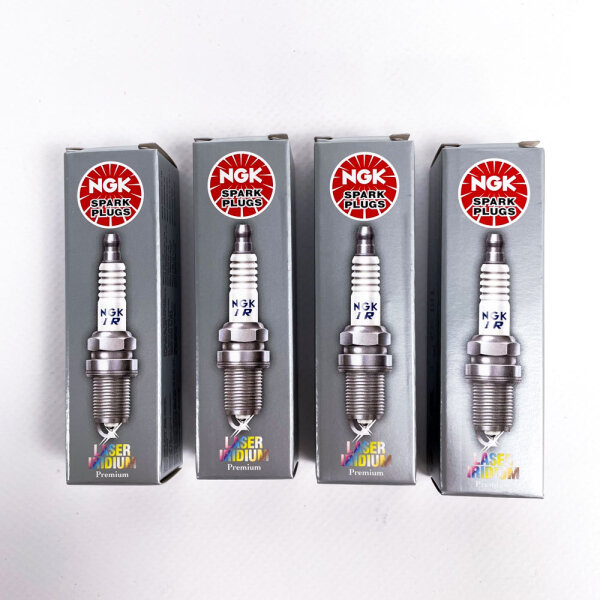NGK 92402 Laser-Iridium-Zündkerzen, 4er Pack, ZKR7AI-8