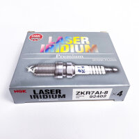 NGK 92402 Laser-Iridium-Zündkerzen, 4er Pack, ZKR7AI-8