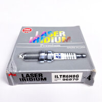 NGK 96870 Laser Iridium Spark Plugs, Pack of 4, ILTR6H8G