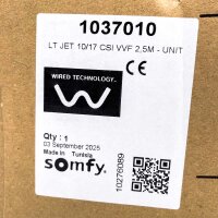Somfy JET 10/17 CSI VVF, Rohrmotor, 10 Nm, 17 U/min, 230 V, 120 W, 2.5 m, 1037010