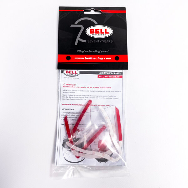 Bell Helmets 2060044 Air Intake Kit, Klar, 4-teilig, für HP7/HP77/RS7/HP5/GT5/KC7