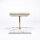Venezianico Marble Podium, 16 × 9.5 × 16 cm, Gold-Weiß