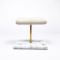 Venezianico Marble Podium Gold-White 16 × 9.5 × 16 cm
