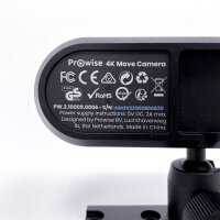 Prowise PW.2.10009.0006 4K Move USB Camera with Mount, Black