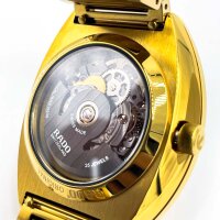 Rado DiaStar Original Skeleton Automatic Watch, R12164153, Mens, 38 mm, Stainless Steel/Yellow Gold PVD, Metal Band