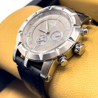 Optima OSC299 Quarzuhr, Herren, Taupe/Pearlmutt, Swiss...