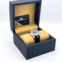 Optima OSC299 Quarzuhr, Herren, Taupe/Pearlmutt, Swiss Dual Time