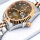 Jacques du Manoir Inspiration Elegance, Damen, 41 mm, Edelstahl, Bicolor, braunes Zifferblatt