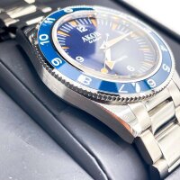 AKOR Le Locle WS Explorer Blue Automatic Watch, Mens, 41 mm, Stainless Steel, Blue, Full Set
