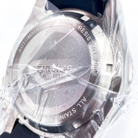 Stirling Timepieces Durrant Steel Automatic Watch, Mens, 42 mm, Stainless Steel, Rubber & Black Zulu Strap