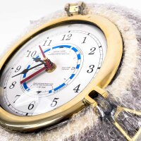 Maritime Messing Time & Tide Gezeitenuhr Wanduhr Schiffsuhr
