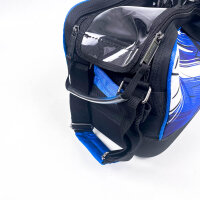 ProBowl PRBWL32011 Dye-Sub 3-Ball Tote, 24" x 8" x 11", Bowling Bag with Wheels, Blue