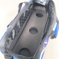 ProBowl PRBWL32011 Dye-Sub 3-Ball Tote, 24" x 8" x 11", Bowling Bag with Wheels, Blue