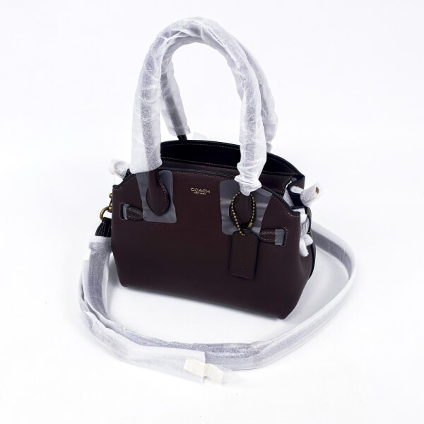COACH Soft Empire Carryall Bag 21, Ledertasche, Braun, 20,5 × 17,5 × 13 cm, CCY99 1ZMPL