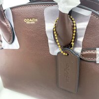COACH Soft Empire Carryall Bag 21, Ledertasche, Braun, 20,5 × 17,5 × 13 cm, CCY99 1ZMPL