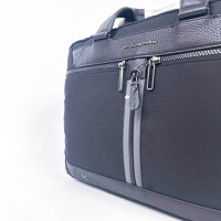 Piquadro Trakai CA5528W109/N laptop bag, black, ECONYL nylon, 41 × 29 × 8.5 cm
