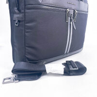Piquadro Trakai CA5528W109/N laptop bag, black, ECONYL nylon, 41 × 29 × 8.5 cm