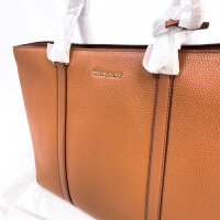 Michael Kors Temple Tote Bag, Damen, Leder, 36 x 26 x 12 cm, Braun, 30R4G1LT3L-230