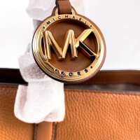Michael Kors Temple Tote Bag, Damen, Leder, 36 x 26 x 12 cm, Braun, 30R4G1LT3L-230
